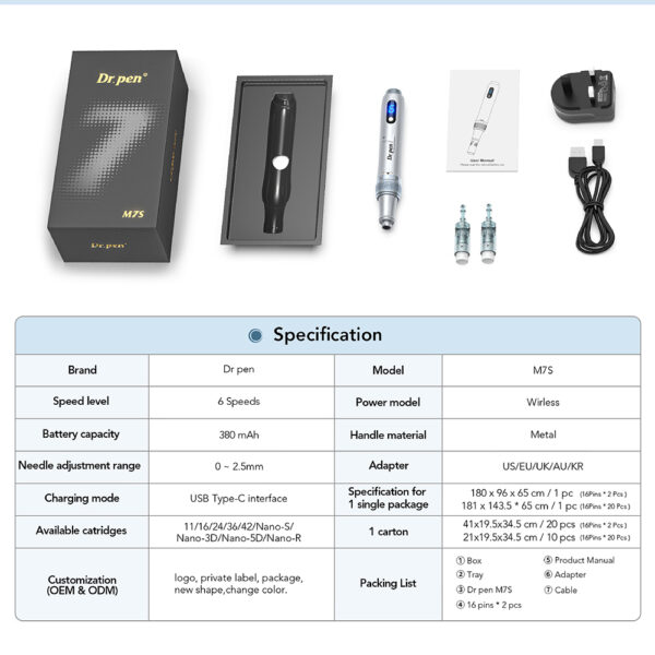 Dr. Pen M7S Microneedling Machine Serum Injector 08